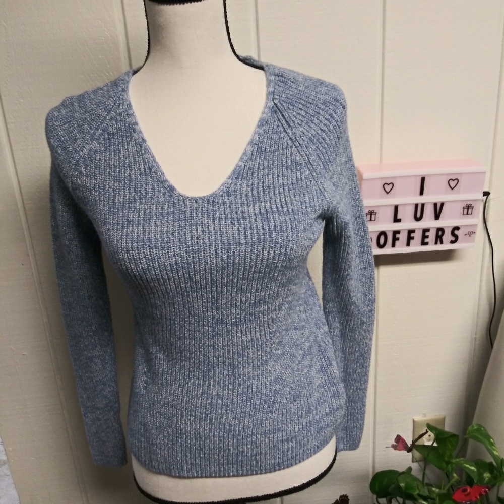 Ribbed Gap Sweater